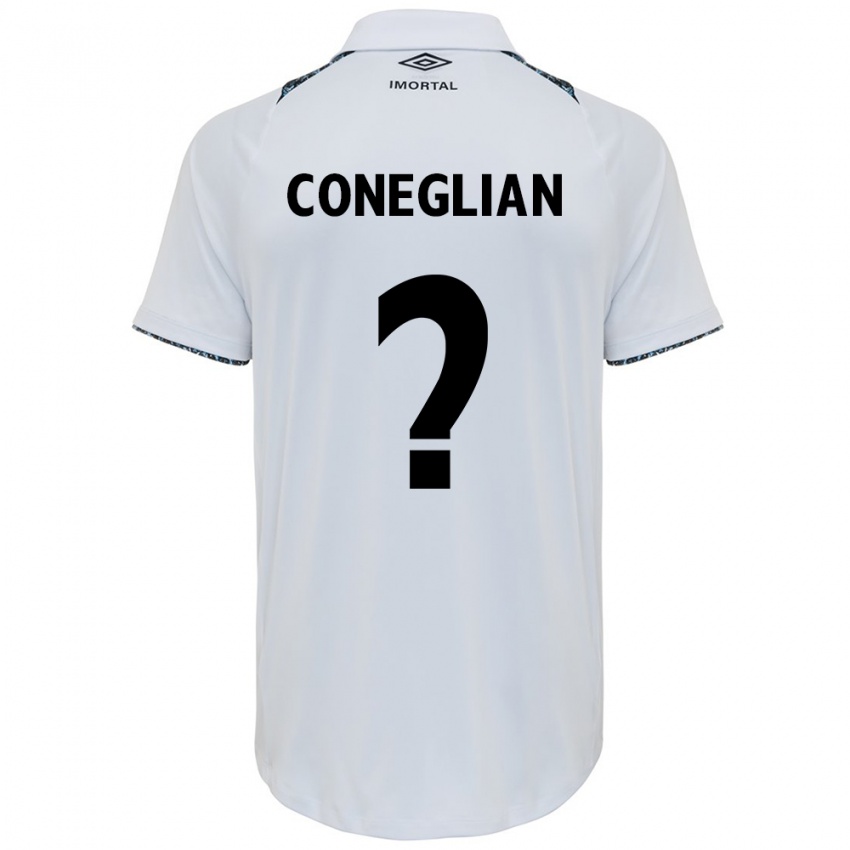 Niño Camiseta Arthur Coneglian #0 Blanco Azul 2ª Equipación 2024/25 La Camisa Perú