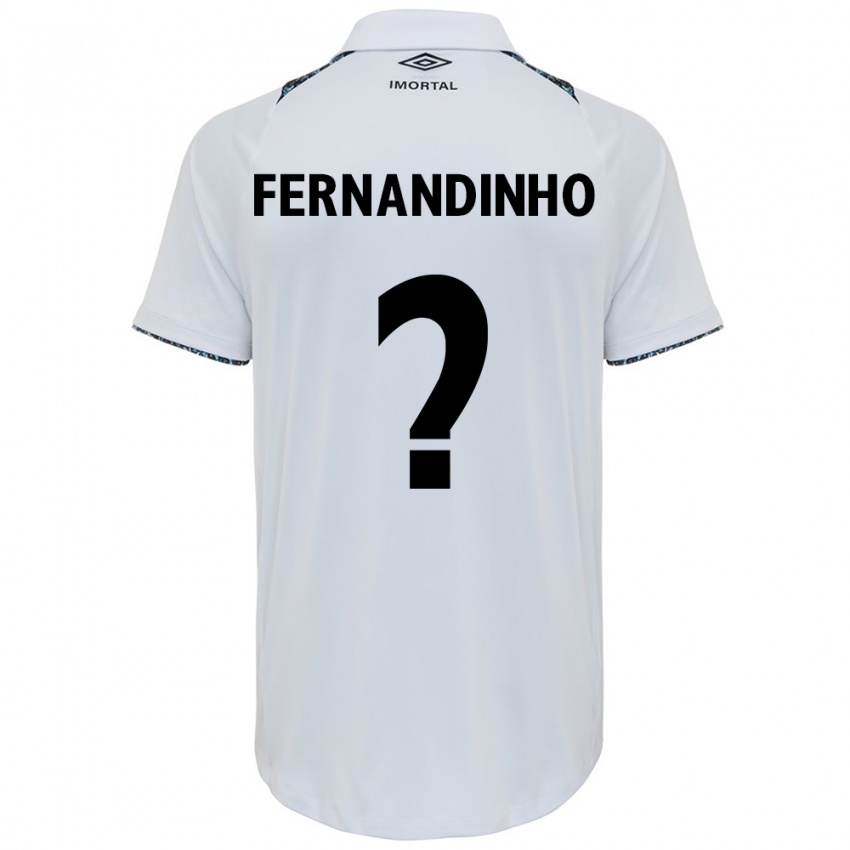 Niño Camiseta Fernandinho #0 Blanco Azul 2ª Equipación 2024/25 La Camisa Perú