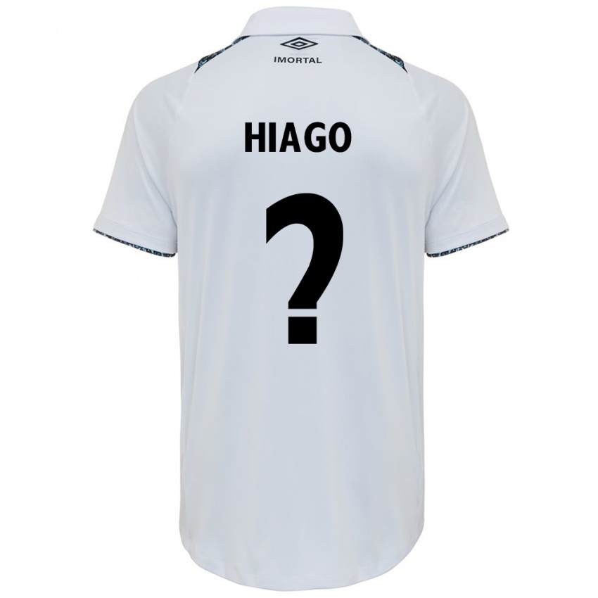 Niño Camiseta Hiago #0 Blanco Azul 2ª Equipación 2024/25 La Camisa Perú