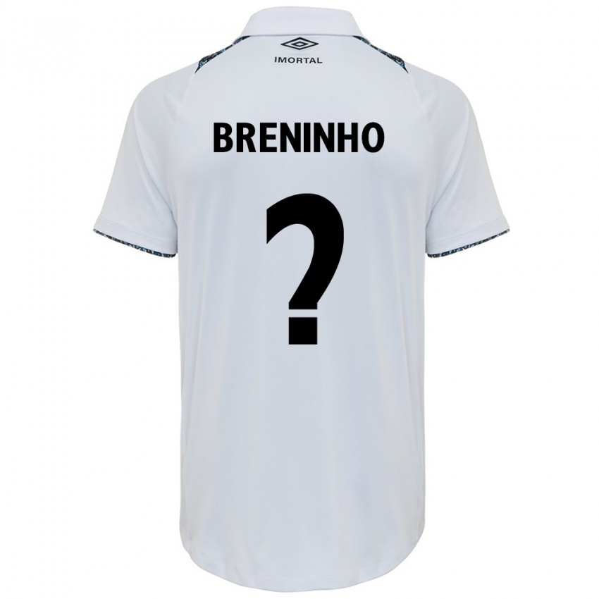 Niño Camiseta Breninho #0 Blanco Azul 2ª Equipación 2024/25 La Camisa Perú