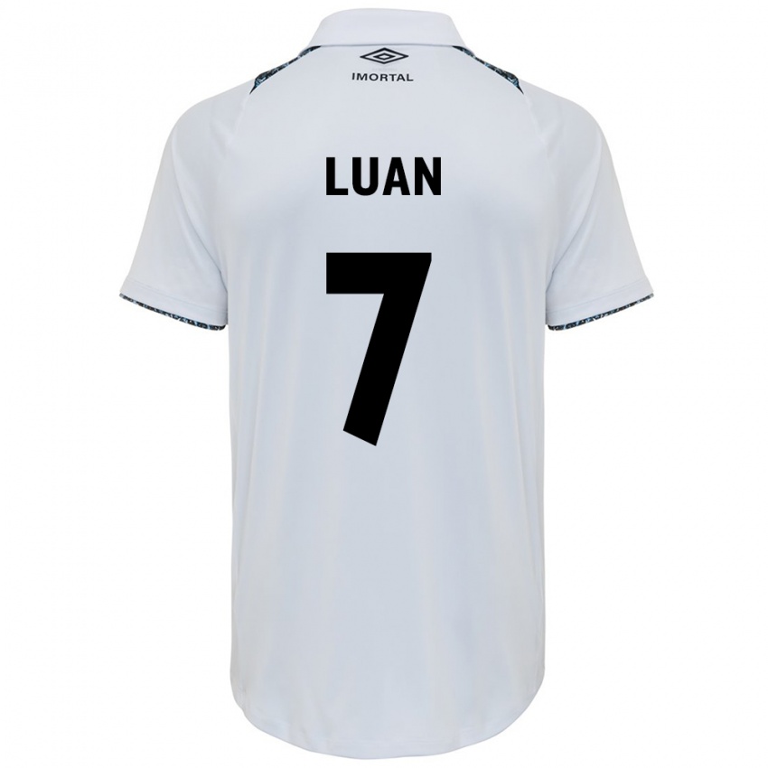 Niño Camiseta Luan #7 Blanco Azul 2ª Equipación 2024/25 La Camisa Perú