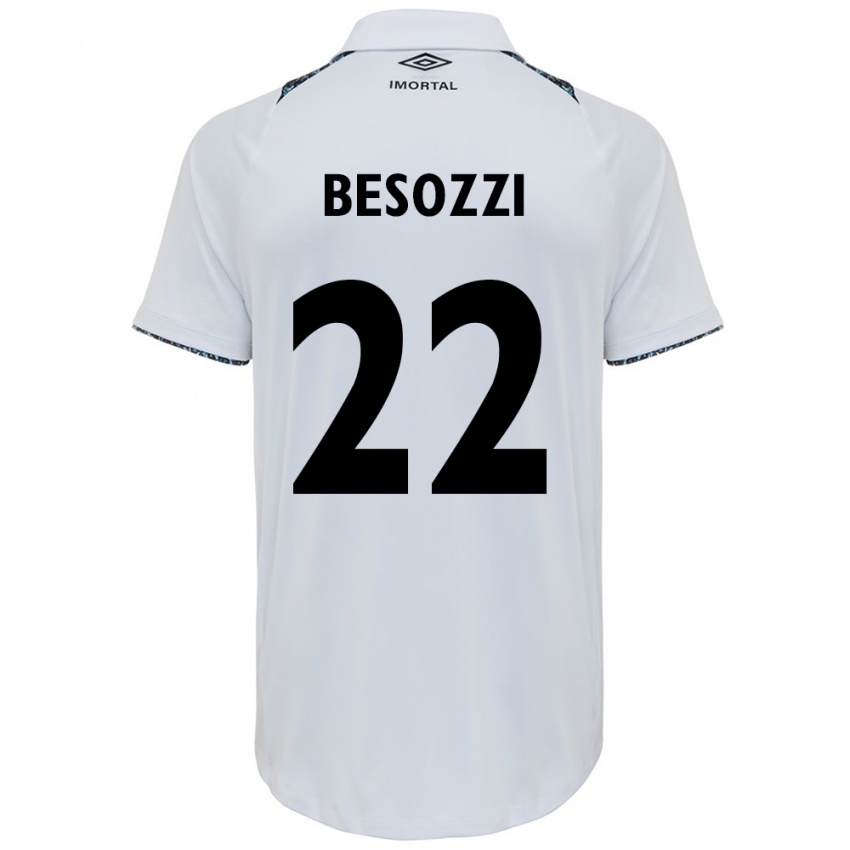 Niño Camiseta Lucas Besozzi #22 Blanco Azul 2ª Equipación 2024/25 La Camisa Perú