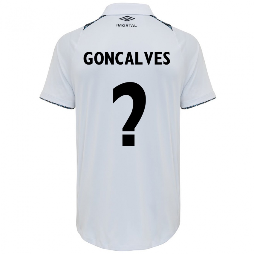 Niño Camiseta Matheus Gonçalves #0 Blanco Azul 2ª Equipación 2024/25 La Camisa Perú