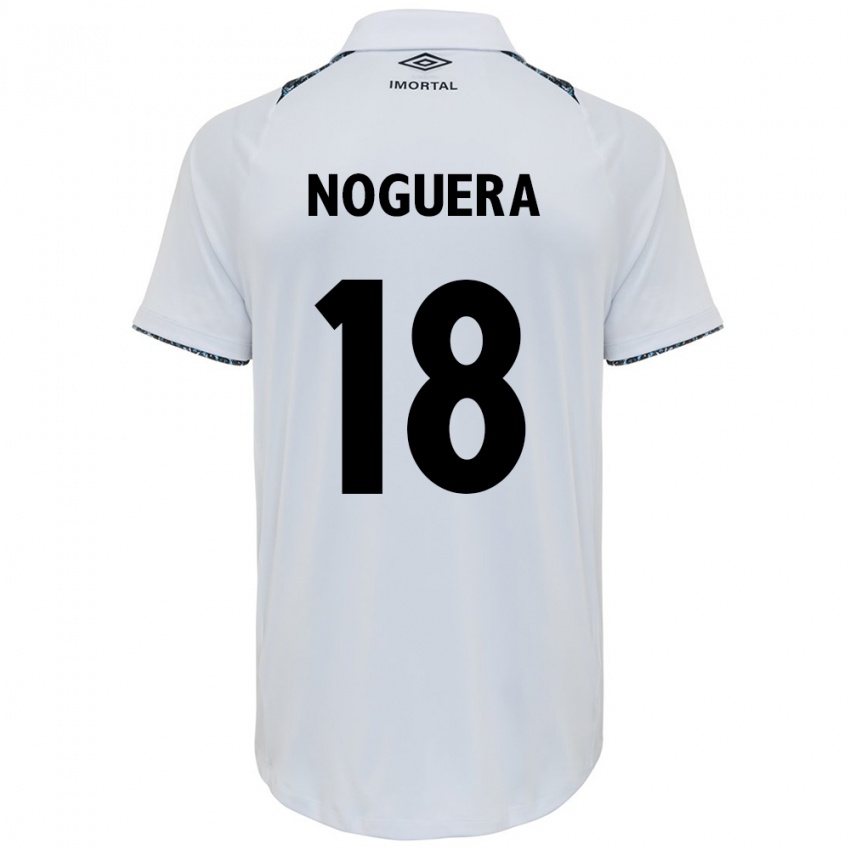 Niño Camiseta Freddy Noguera #18 Blanco Azul 2ª Equipación 2024/25 La Camisa Perú