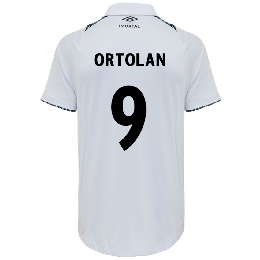 Niño Camiseta Dani Ortolan #9 Blanco Azul 2ª Equipación 2024/25 La Camisa Perú