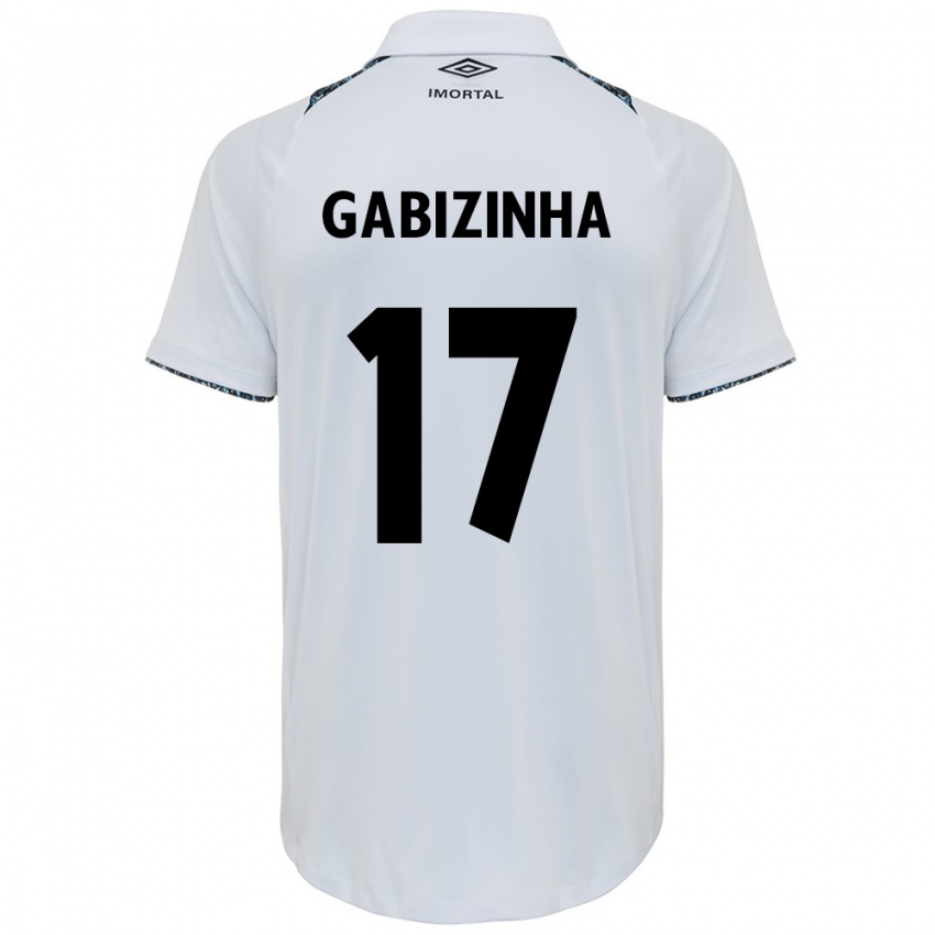 Niño Camiseta Gabizinha #17 Blanco Azul 2ª Equipación 2024/25 La Camisa Perú