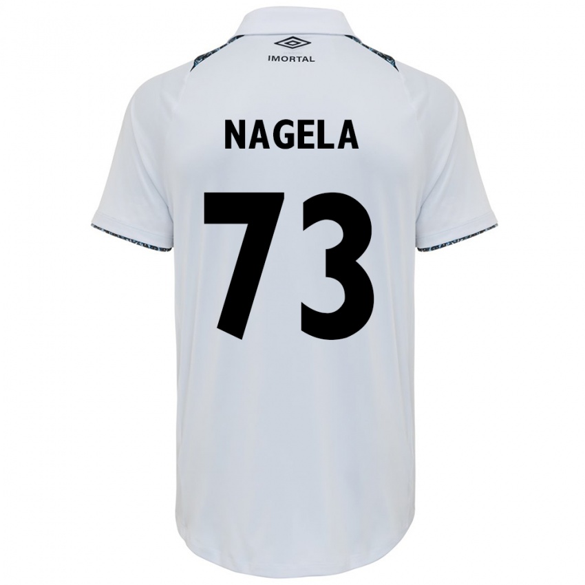 Niño Camiseta Nágela #73 Blanco Azul 2ª Equipación 2024/25 La Camisa Perú