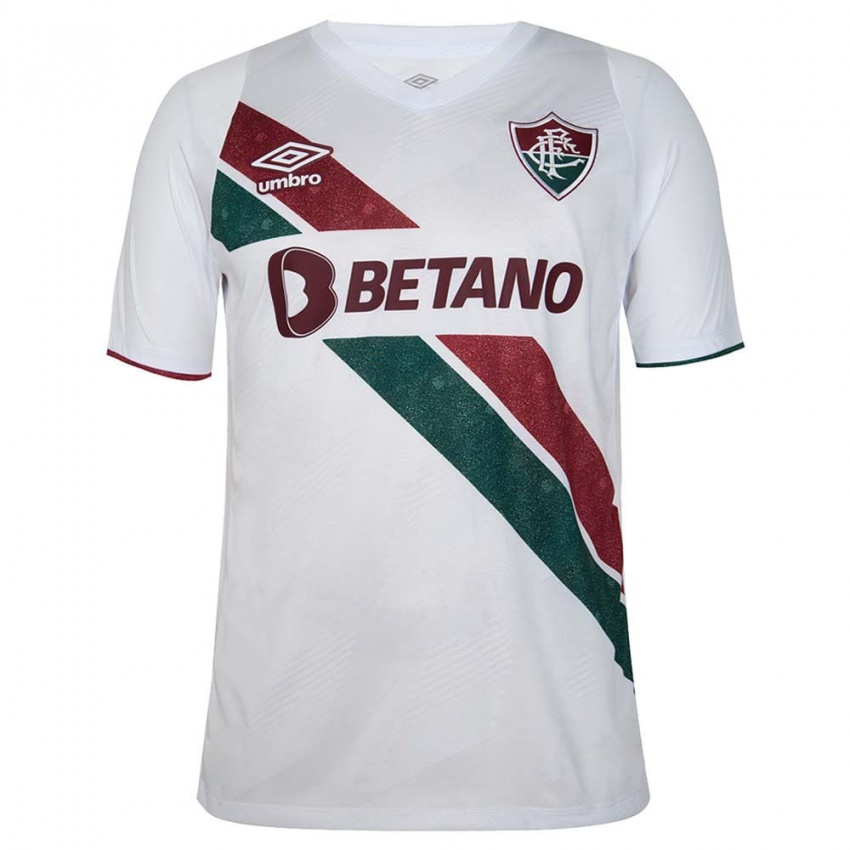 Niño Camiseta Davi Melo #0 Blanco Verde Granate 2ª Equipación 2024/25 La Camisa Perú