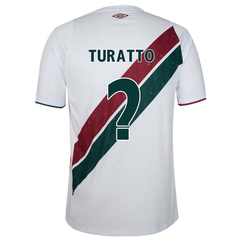 Niño Camiseta Luiz Turatto #0 Blanco Verde Granate 2ª Equipación 2024/25 La Camisa Perú