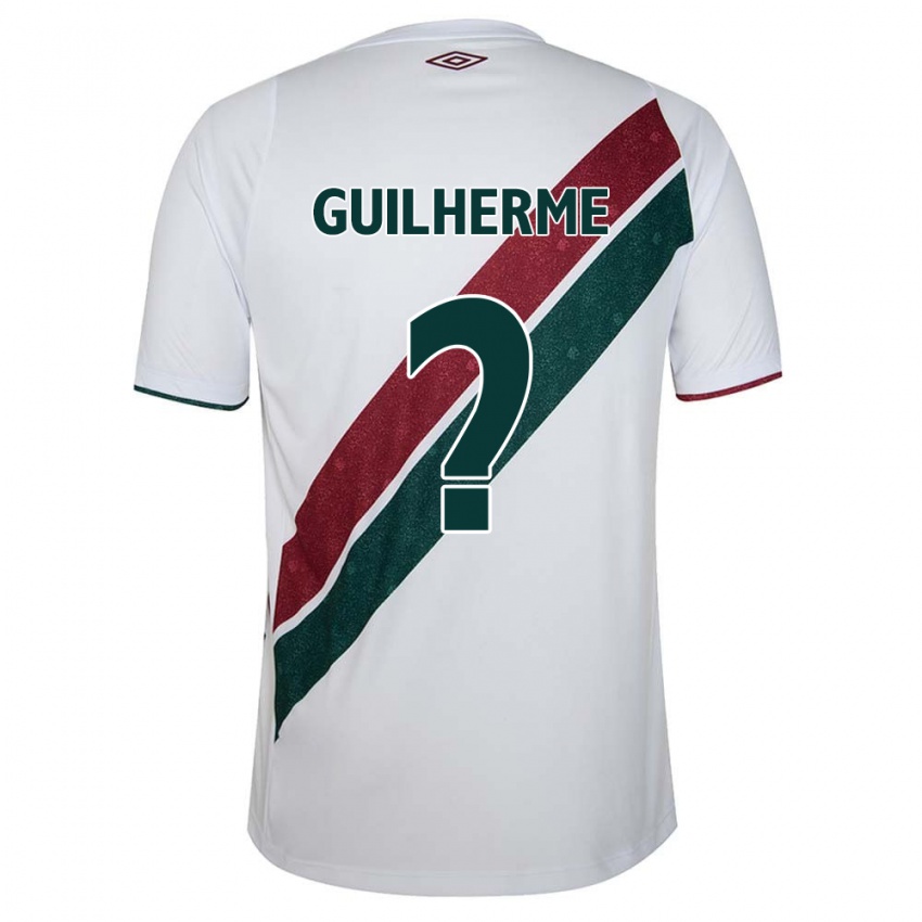 Niño Camiseta Luiz Guilherme #0 Blanco Verde Granate 2ª Equipación 2024/25 La Camisa Perú