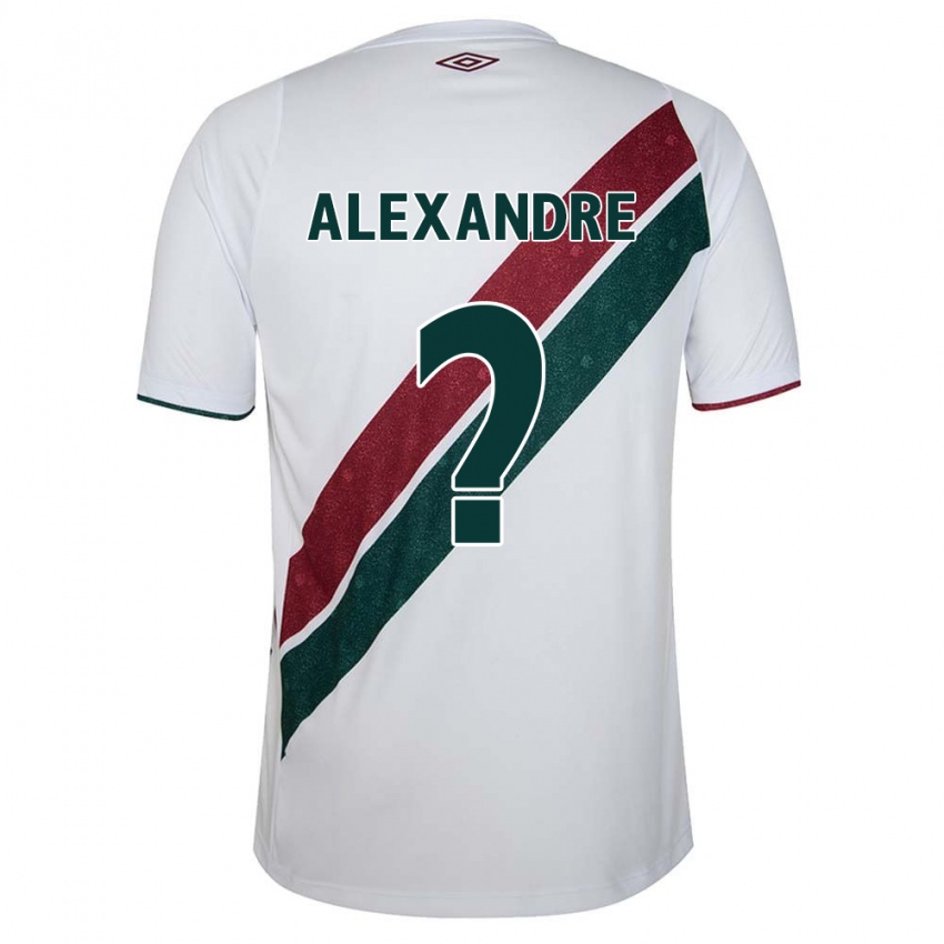 Niño Camiseta Alexandre #0 Blanco Verde Granate 2ª Equipación 2024/25 La Camisa Perú