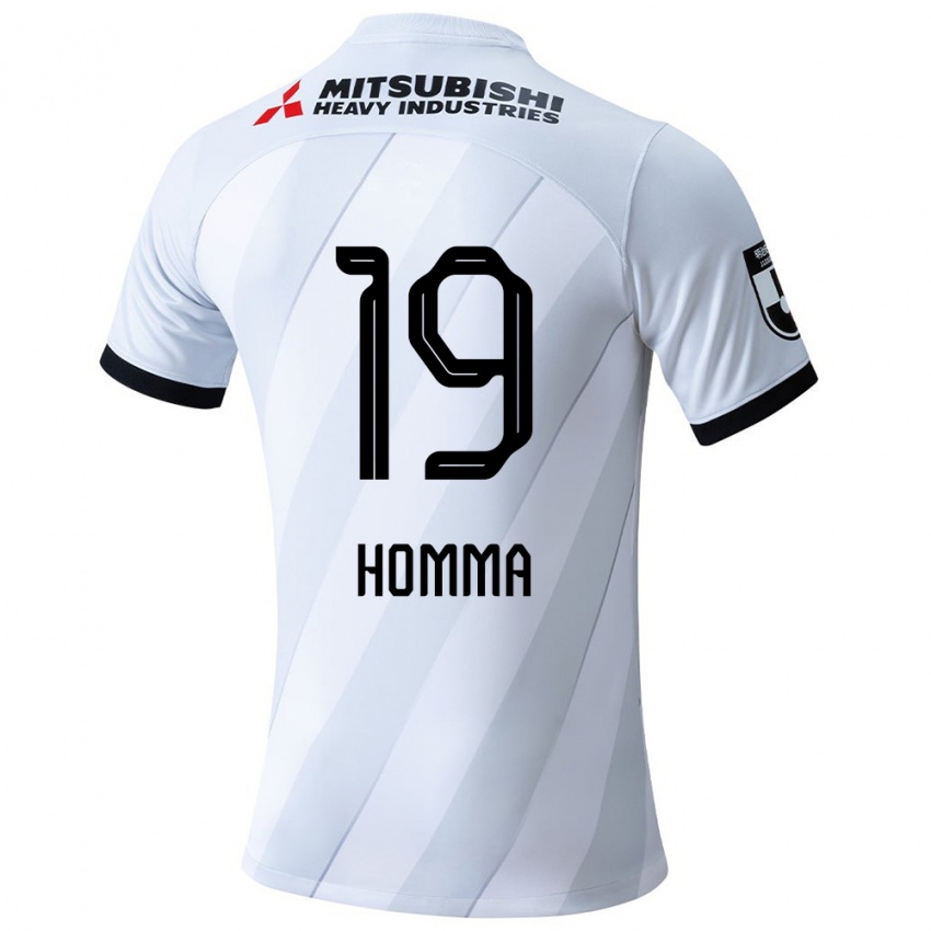 Niño Camiseta Shion Homma #19 Gris Blanco 2ª Equipación 2024/25 La Camisa Perú