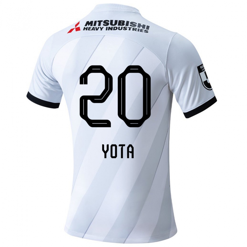 Niño Camiseta Yota Sato #20 Gris Blanco 2ª Equipación 2024/25 La Camisa Perú