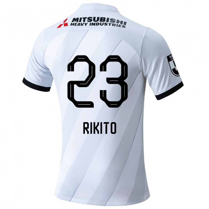 Niño Camiseta Rikito Inoue #23 Gris Blanco 2ª Equipación 2024/25 La Camisa Perú