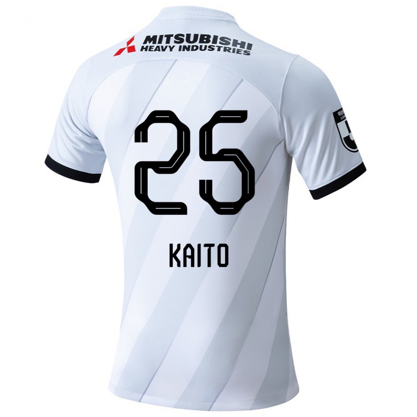 Niño Camiseta Kaito Yasui #25 Gris Blanco 2ª Equipación 2024/25 La Camisa Perú