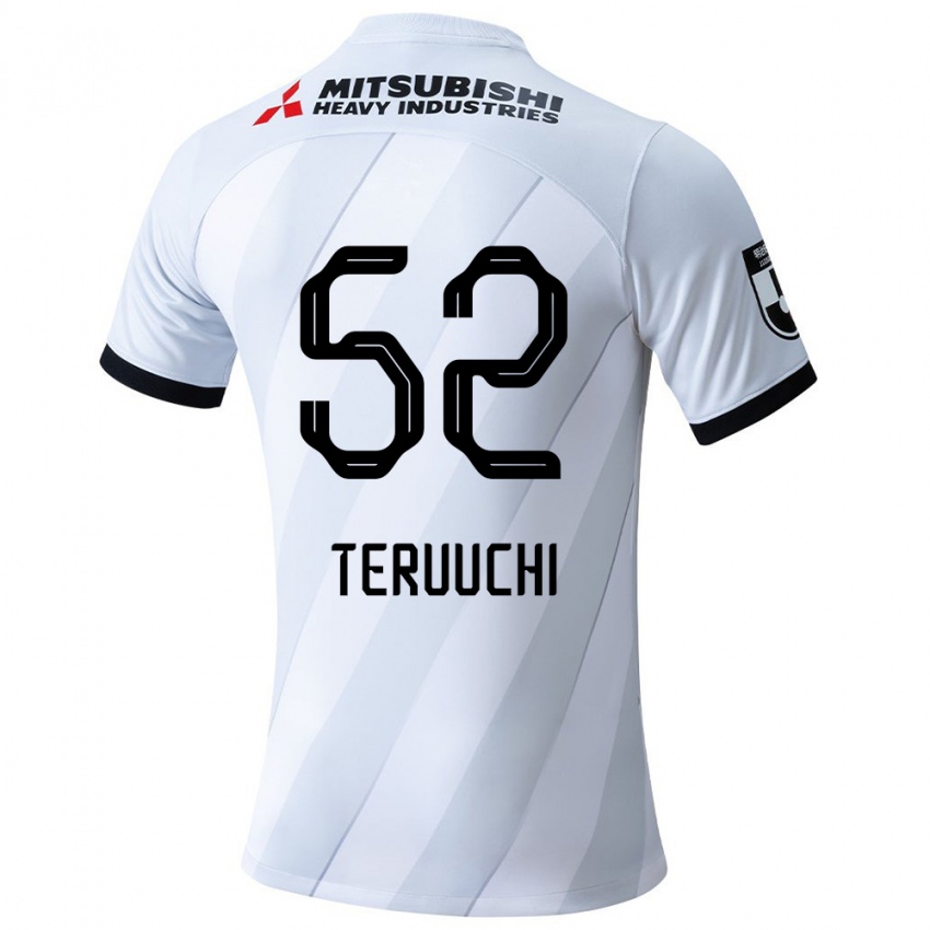 Niño Camiseta Toshikazu Teruuchi #52 Gris Blanco 2ª Equipación 2024/25 La Camisa Perú