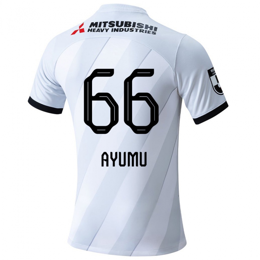 Niño Camiseta Ayumu Ohata #66 Gris Blanco 2ª Equipación 2024/25 La Camisa Perú