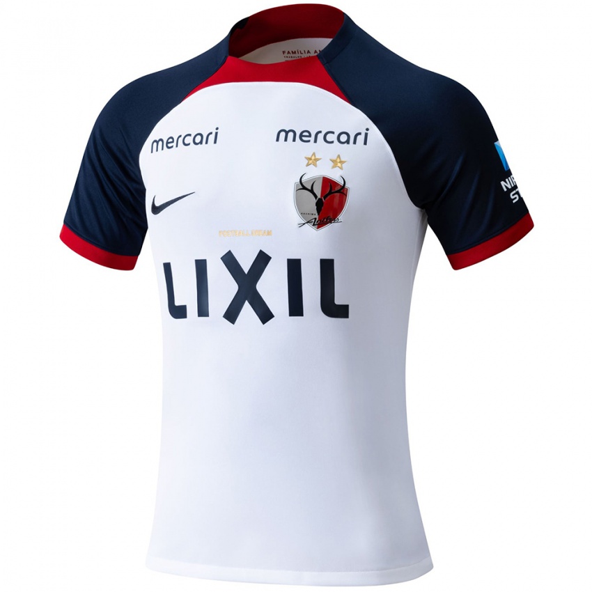 Niño Camiseta Gaku Shibasaki #10 Blanco Azul Rojo 2ª Equipación 2024/25 La Camisa Perú