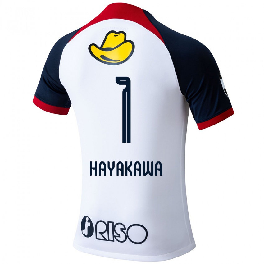 Niño Camiseta Tomoki Hayakawa #1 Blanco Azul Rojo 2ª Equipación 2024/25 La Camisa Perú