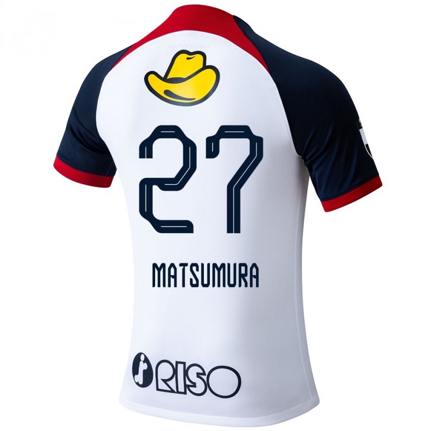 Niño Camiseta Yuta Matsumura #27 Blanco Azul Rojo 2ª Equipación 2024/25 La Camisa Perú