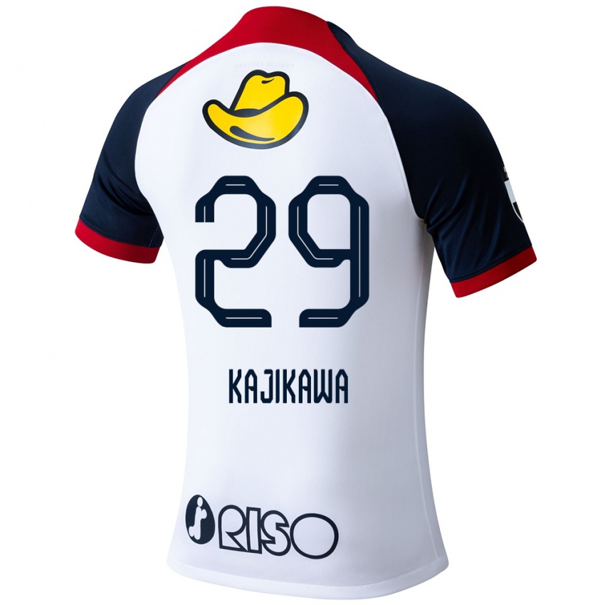 Niño Camiseta Yuji Kajikawa #29 Blanco Azul Rojo 2ª Equipación 2024/25 La Camisa Perú