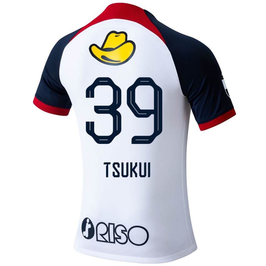 Niño Camiseta Keisuke Tsukui #39 Blanco Azul Rojo 2ª Equipación 2024/25 La Camisa Perú