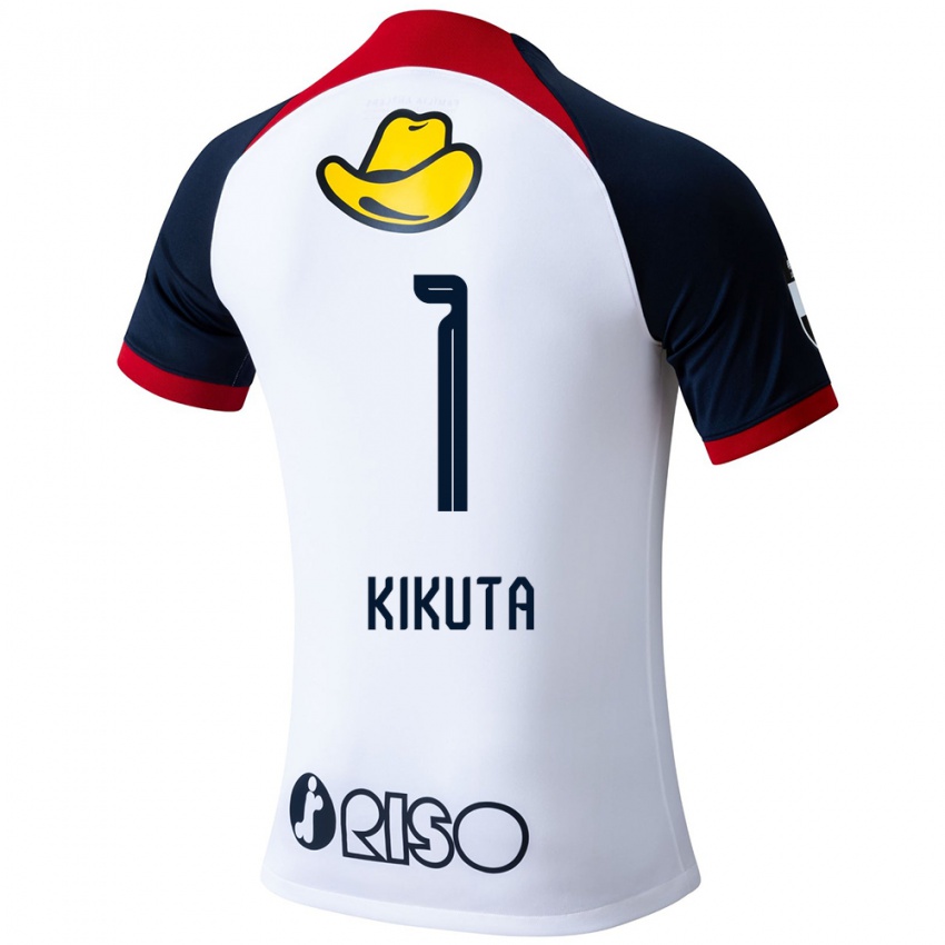 Niño Camiseta Shuto Kikuta #1 Blanco Azul Rojo 2ª Equipación 2024/25 La Camisa Perú