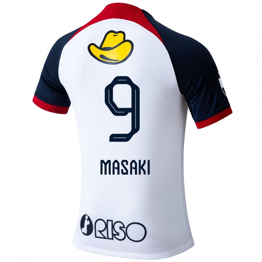 Niño Camiseta Hiroto Masaki #9 Blanco Azul Rojo 2ª Equipación 2024/25 La Camisa Perú