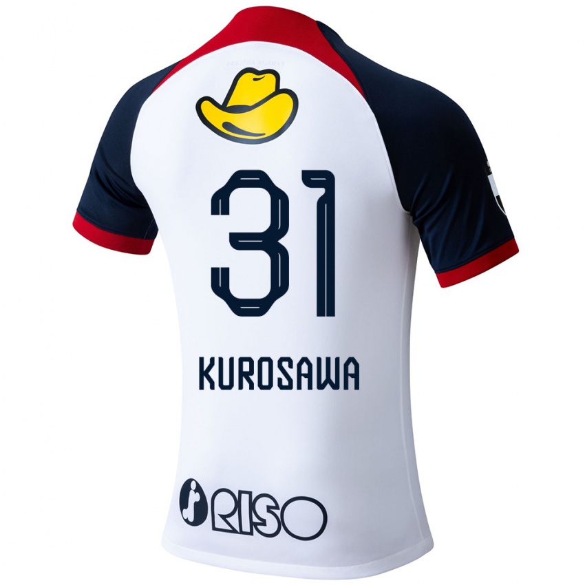 Niño Camiseta Shoei Kurosawa #31 Blanco Azul Rojo 2ª Equipación 2024/25 La Camisa Perú