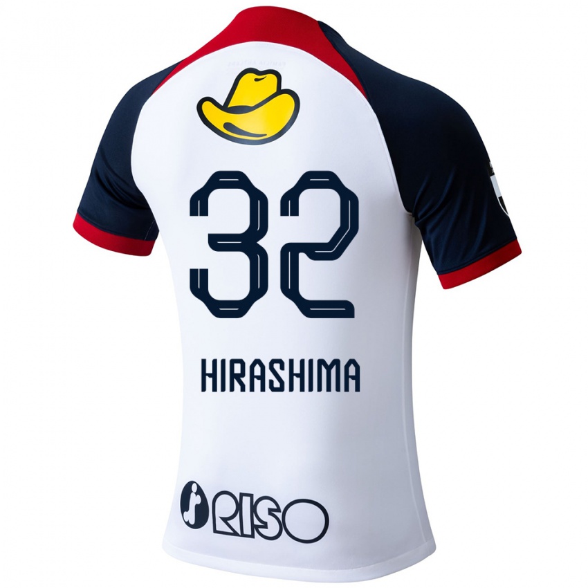 Niño Camiseta Daigo Hirashima #32 Blanco Azul Rojo 2ª Equipación 2024/25 La Camisa Perú