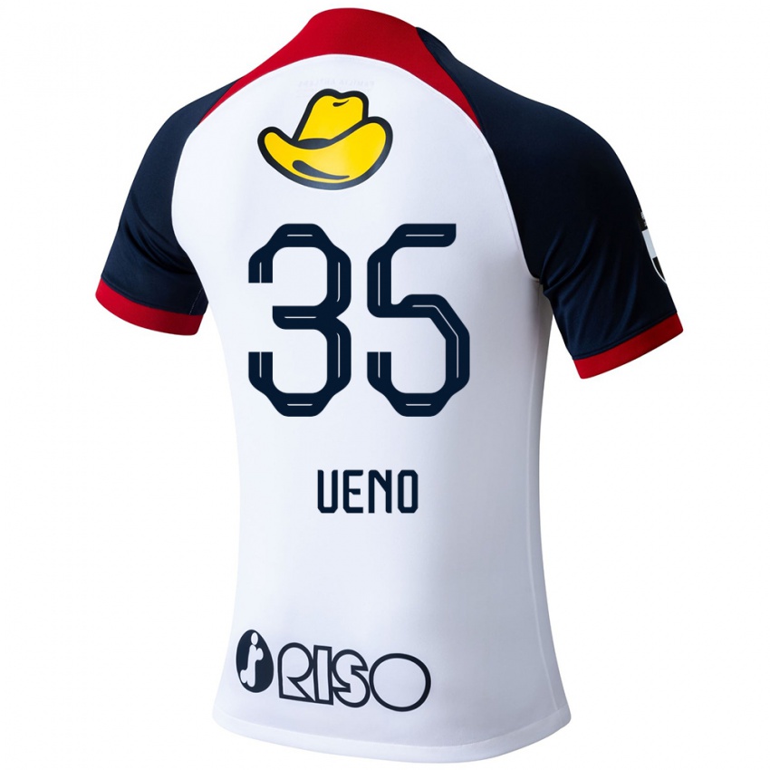 Niño Camiseta Eita Ueno #35 Blanco Azul Rojo 2ª Equipación 2024/25 La Camisa Perú