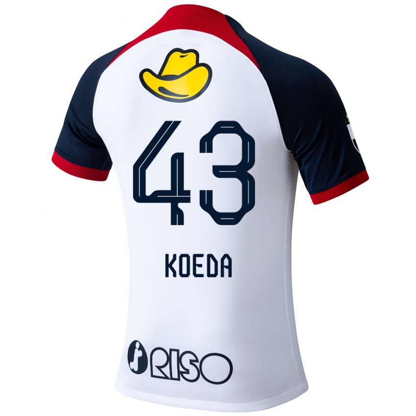 Niño Camiseta Gemma Koeda #43 Blanco Azul Rojo 2ª Equipación 2024/25 La Camisa Perú