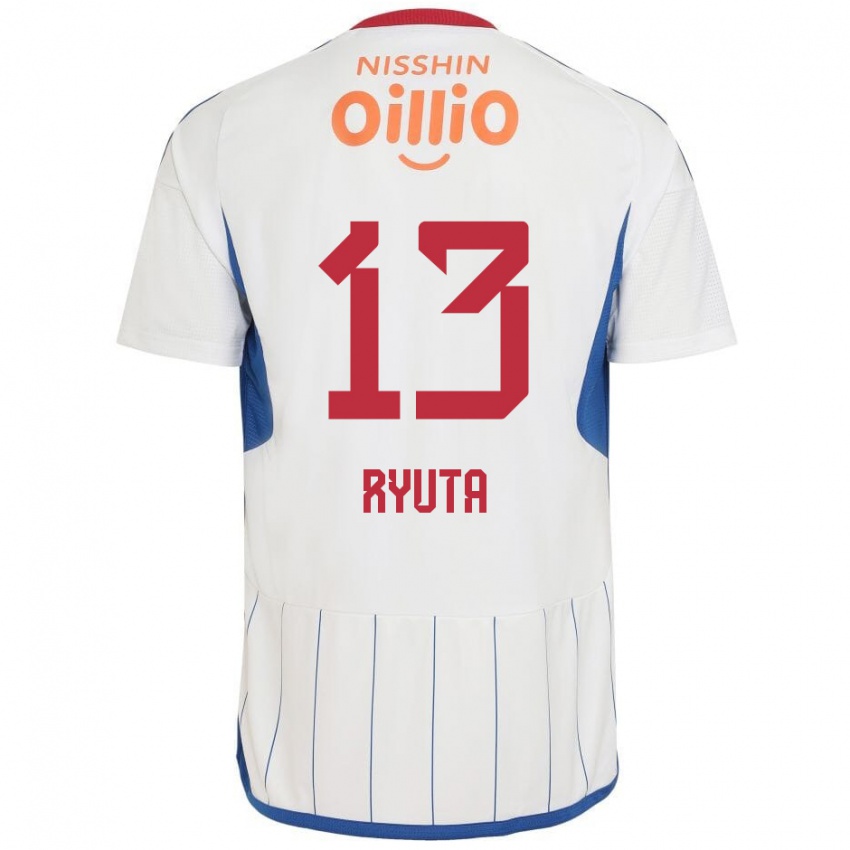 Niño Camiseta Ryuta Koike #13 Blanco Azul Rojo 2ª Equipación 2024/25 La Camisa Perú