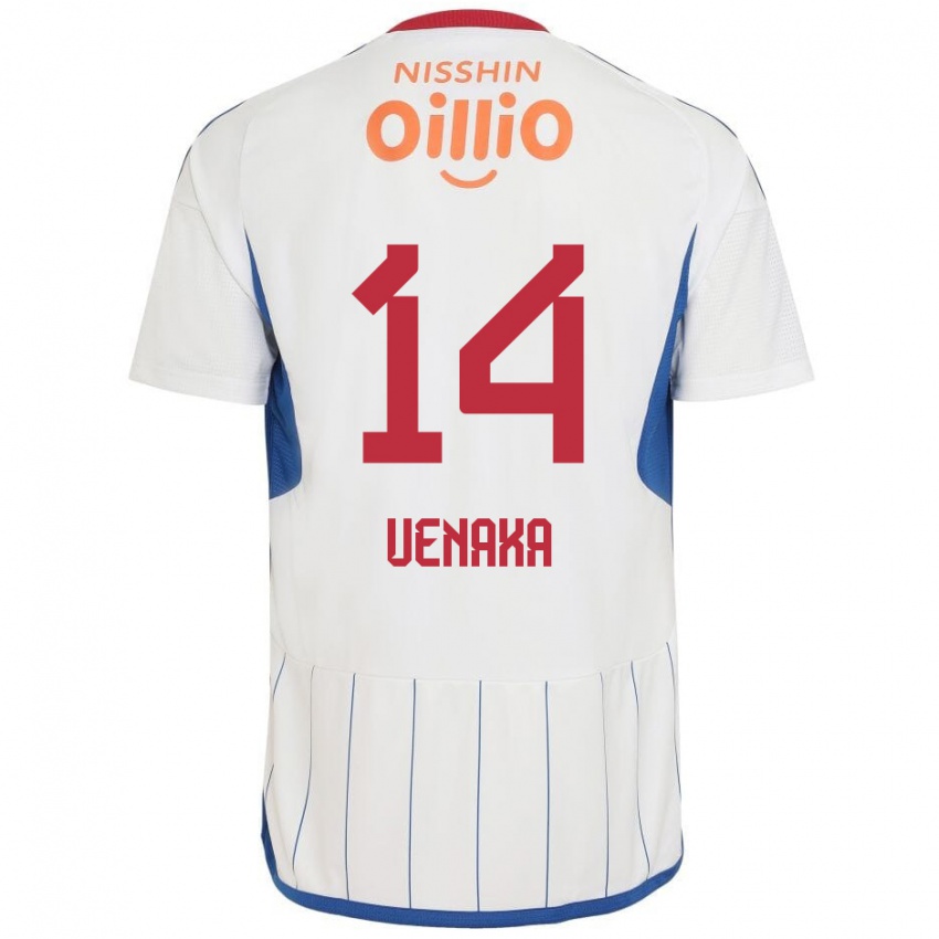 Niño Camiseta Asahi Uenaka #14 Blanco Azul Rojo 2ª Equipación 2024/25 La Camisa Perú