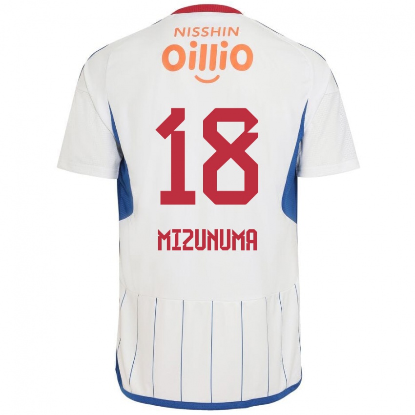 Niño Camiseta Kota Mizunuma #18 Blanco Azul Rojo 2ª Equipación 2024/25 La Camisa Perú