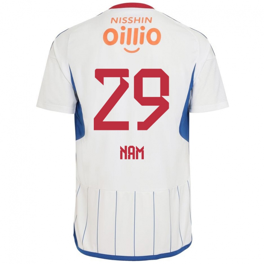 Niño Camiseta Tae-Hee Nam #29 Blanco Azul Rojo 2ª Equipación 2024/25 La Camisa Perú