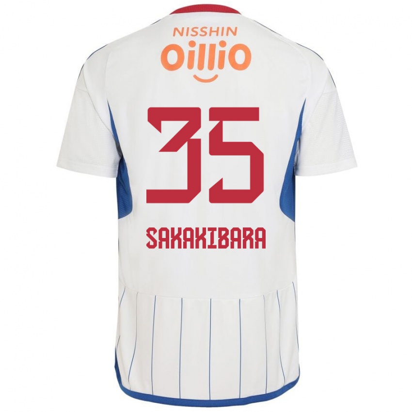 Niño Camiseta Keigo Sakakibara #35 Blanco Azul Rojo 2ª Equipación 2024/25 La Camisa Perú