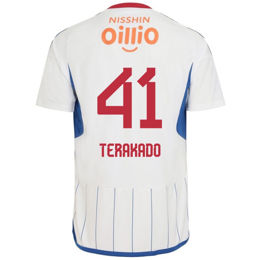 Niño Camiseta Riku Terakado #41 Blanco Azul Rojo 2ª Equipación 2024/25 La Camisa Perú