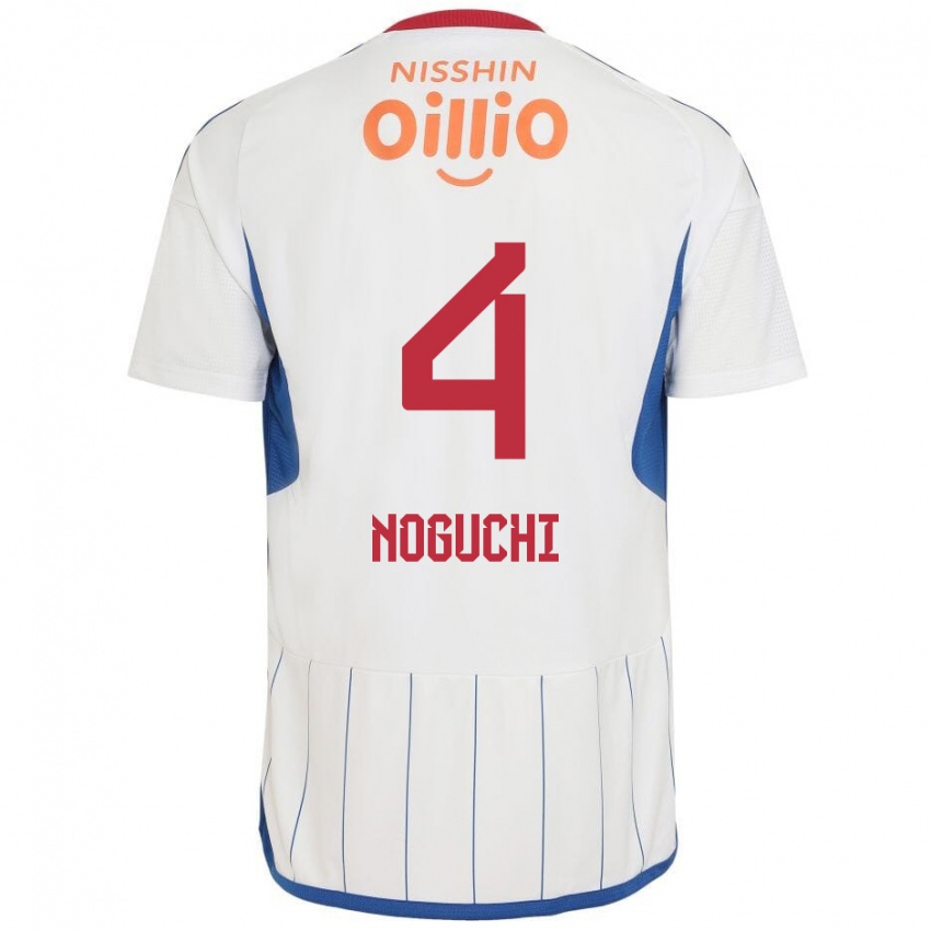 Niño Camiseta Reno Noguchi #4 Blanco Azul Rojo 2ª Equipación 2024/25 La Camisa Perú