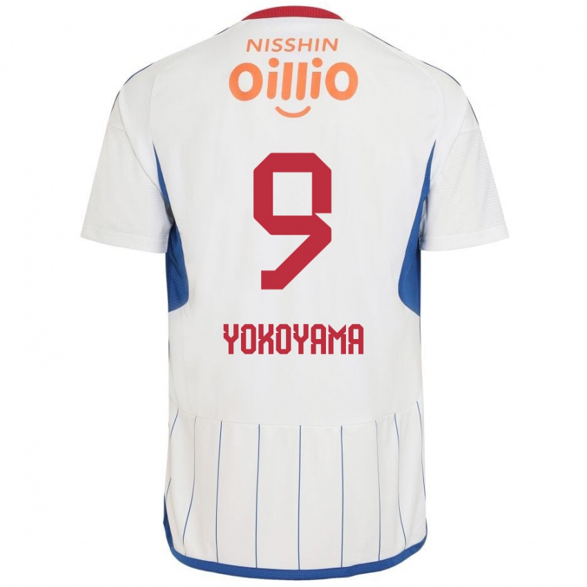 Niño Camiseta Shunsuke Yokoyama #9 Blanco Azul Rojo 2ª Equipación 2024/25 La Camisa Perú