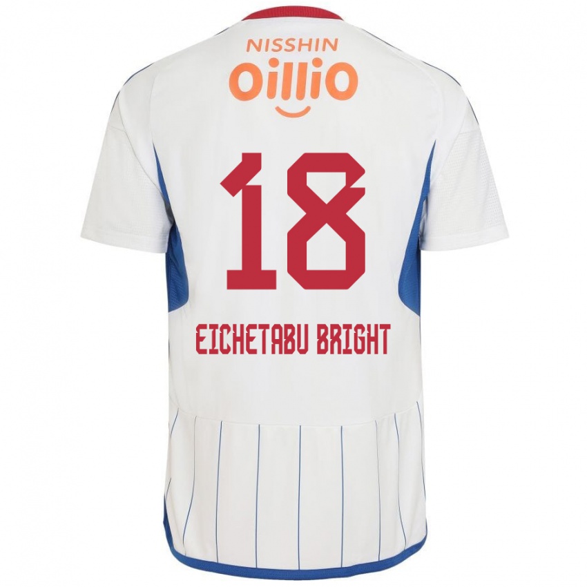 Niño Camiseta Kai Eichetabu Bright #18 Blanco Azul Rojo 2ª Equipación 2024/25 La Camisa Perú