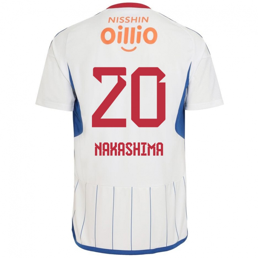 Niño Camiseta Rikuto Nakashima #20 Blanco Azul Rojo 2ª Equipación 2024/25 La Camisa Perú