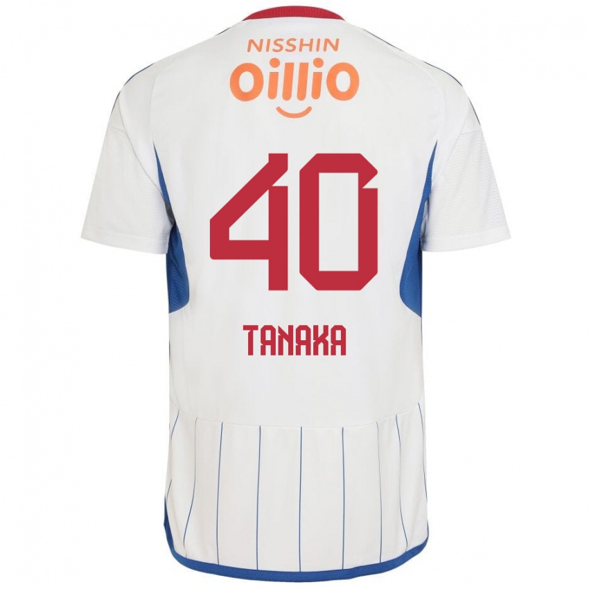 Niño Camiseta Hiei Tanaka #40 Blanco Azul Rojo 2ª Equipación 2024/25 La Camisa Perú