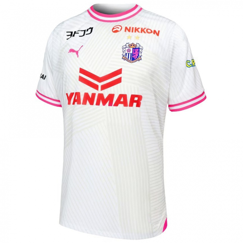 Niño Camiseta Toshito Nakayama #14 Blanco Rosa 2ª Equipación 2024/25 La Camisa Perú