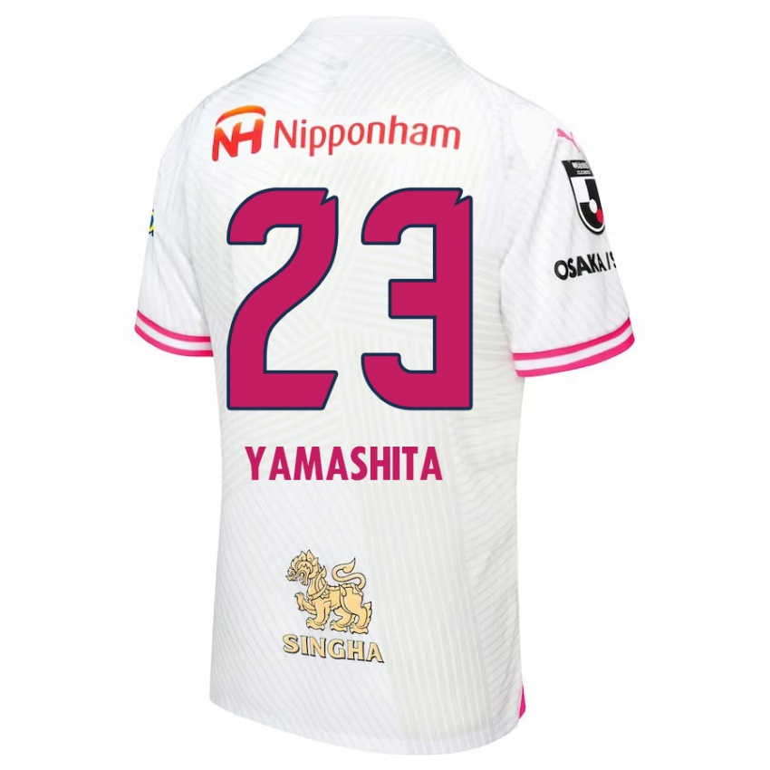 Niño Camiseta Tatsuya Yamashita #23 Blanco Rosa 2ª Equipación 2024/25 La Camisa Perú