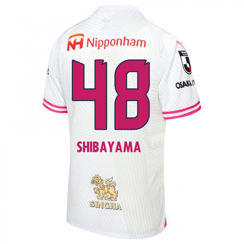 Niño Camiseta Masaya Shibayama #48 Blanco Rosa 2ª Equipación 2024/25 La Camisa Perú