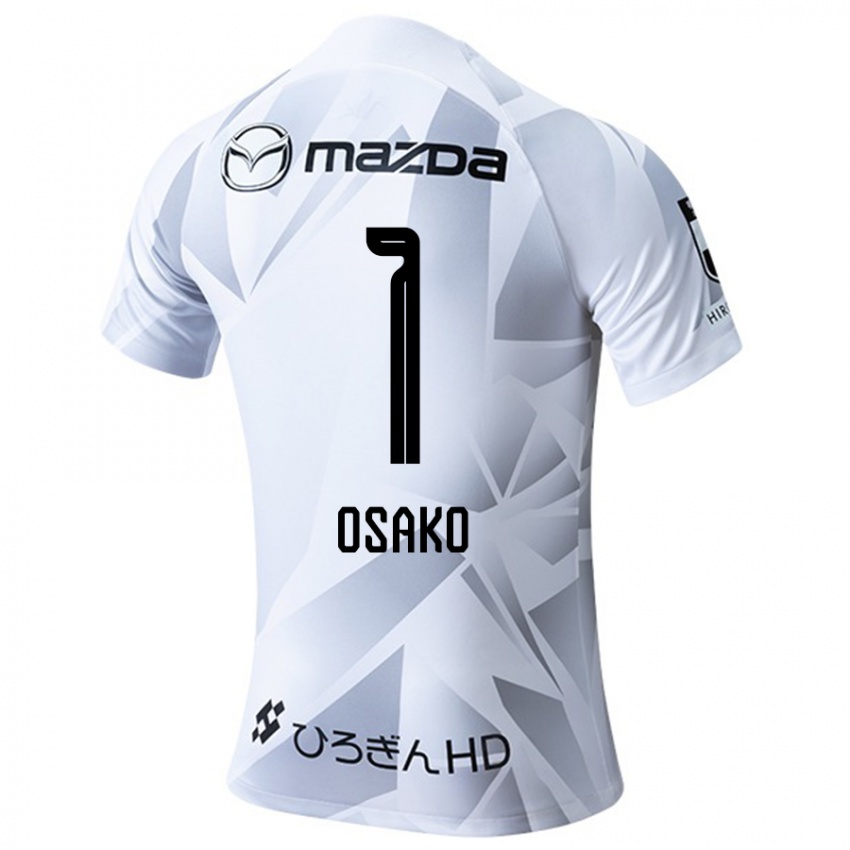 Niño Camiseta Keisuke Osako #1 Blanco Gris Negro 2ª Equipación 2024/25 La Camisa Perú