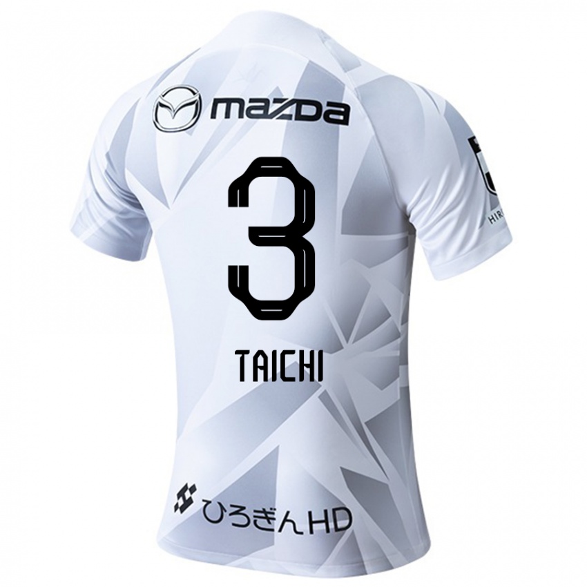 Niño Camiseta Taichi Yamasaki #3 Blanco Gris Negro 2ª Equipación 2024/25 La Camisa Perú