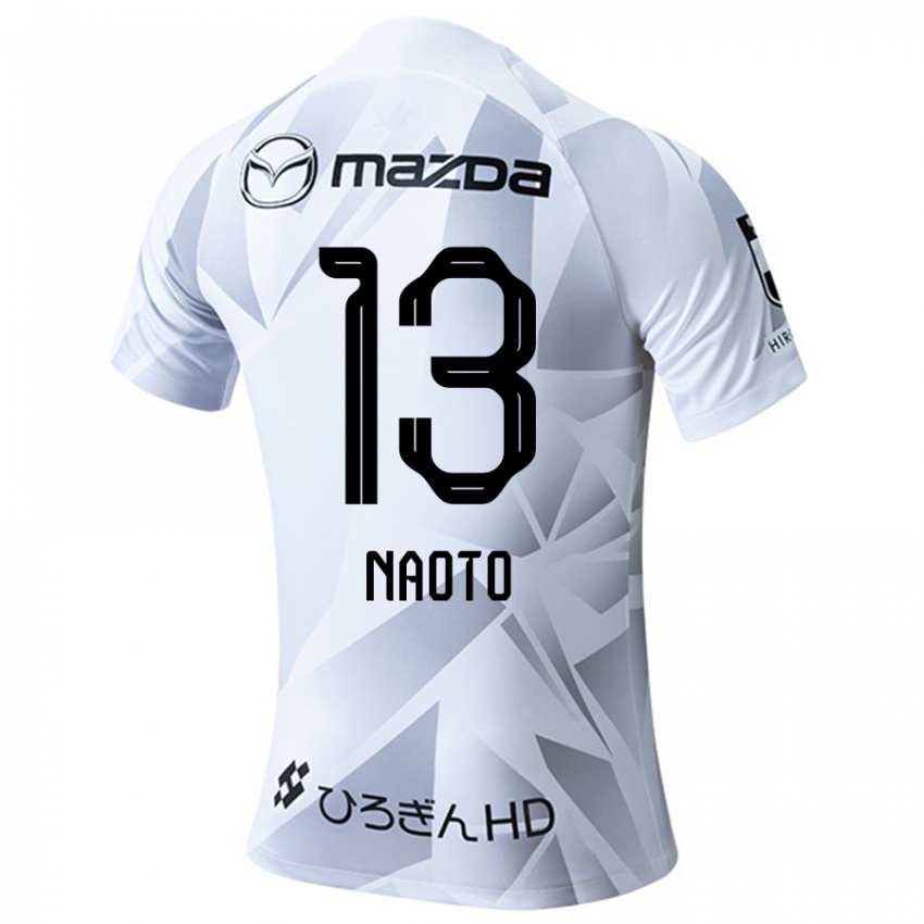 Niño Camiseta Naoto Arai #13 Blanco Gris Negro 2ª Equipación 2024/25 La Camisa Perú