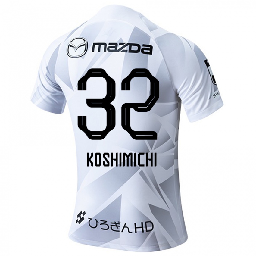 Niño Camiseta Sota Koshimichi #32 Blanco Gris Negro 2ª Equipación 2024/25 La Camisa Perú